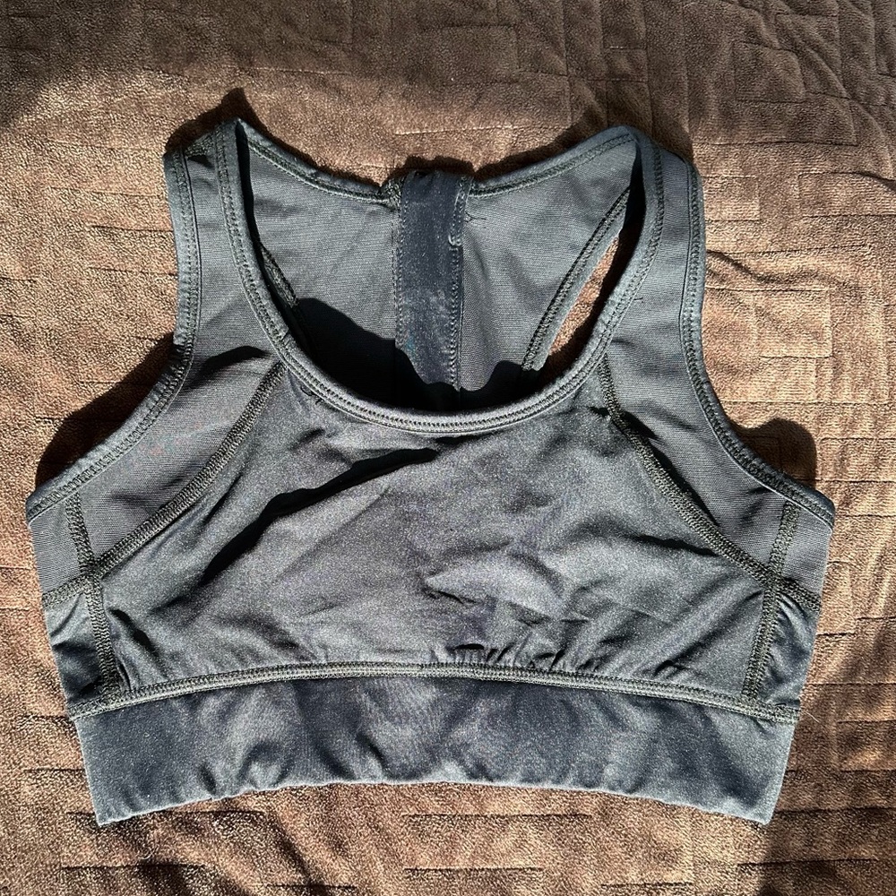 Alala Black Sports Bra with Moisture-Wicking Fabric